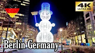 Berlin Germany Walking Tour in 4K  Christmas Market 2022