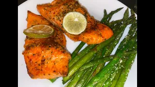Salmon & Asparagus recipe | Air Fryer Recipe
