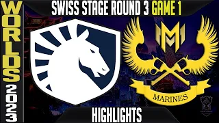 TL vs GAM Highlights Game 1 | Worlds 2023 Swiss Stage Day 5 R3 | Team Liquid vs Gigabyte Marines G1