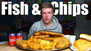 THE ULTIMATE FISH & CHIP TAKEAWAY PLATTER CHALLENGE! | Fish N Chips | Man Vs food