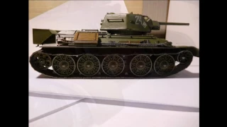 Презентация готовой модели Т-34/76 с минным тралом