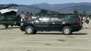 Biden arrives to Santa Cruz County