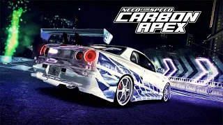 Brian O'conner Nissan Skyline GTR R34 vs Darius Audi R8 | Need for Speed Carbon [Apex Remastered]