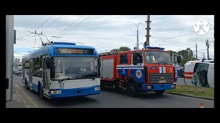 Брестский троллейбус - 10.07.2022. #77. Серьёзное ДТП.