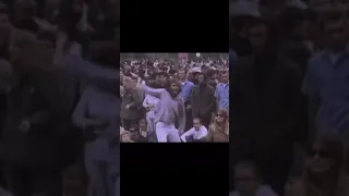 Hippies dancing at Woodstock