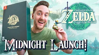 Zelda Tears of the Kingdom Nintendo New York MIDNIGHT Launch Event + Collector's Edition UNBOXING!!!