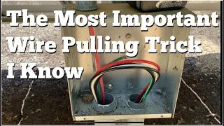 Wire pulling secrets:  Getting Pull String thru Buried Conduit.