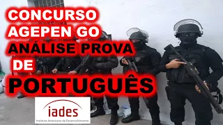 Concurso AGEPEN GO 2019 ANÁLISE da prova de Português VEJA AS DICAS para GABARITAR #IADES