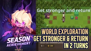Clear World Exploration Get stronger and return in 2 turns, Season Achievement 2【Guardian Tales】