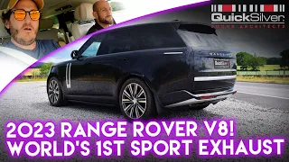 World's First 2023 Range Rover V8 Sport exhaust by QuickSilver