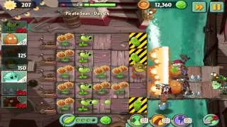 Plants vs Zombies 2 : Pirate Seas Day 24 Walkthrough