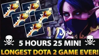 NEW WORLD RECORD! 5 HOURS 25MIN EPIC MATCH - LONGEST DOTA 2 GAME IN THE HISTORY EVER!!!