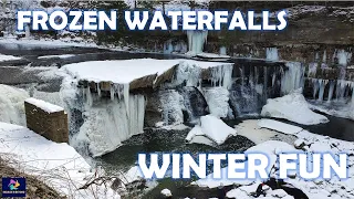 Frozen Waterfalls are Awesome | Winter Fun | Snow Sledding | Winter Outdoor Activities | Winter 2021