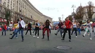 Michael Jackson - 55th Birthday Dance tribute, flashmob (Kyiv,Ukraine) - Thriller