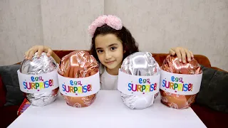 Saliha and Hafsa Chocolate Eggs Surprise Challenge