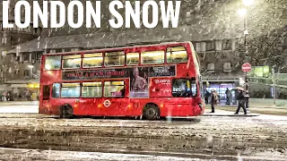 It’s snowing in London finally…