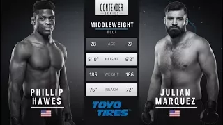 FREE FIGHT | Marquez Lands Devastating Head Kick | DWCS Week 4 Contract Winner - Season 1