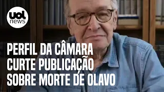 Olavo de Carvalho: Eduardo e Carlos Bolsonaro defendem escritor; conta da Câmara curte post de morte