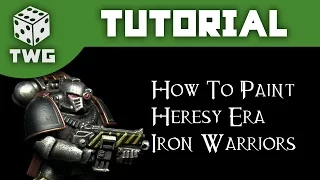 Games Workshop Tutorial: How To Paint Horus Heresy Era Iron Warriors