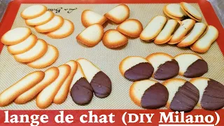 Langue de Chat (Cat's Tongue Cookies), aka Copycat Milano Cookies!