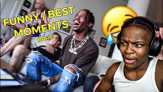 LOKET! Reacts To TRAVIS SCOTT FUNNY MOMENTS.. he's just like me fr