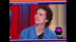 Timothée Chalamet Singing His Favorite Song on French TV