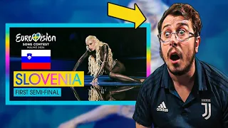 Italian Reacts To Raiven - Veronika (LIVE) | Slovenia 🇸🇮 First Semi-Final Eurovision 2024