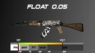 CSGO AK-47 | Wasteland Rebel - Skin wear/float