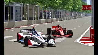 Ferrari F1 2018 vs IndyCar 2018 - Baku