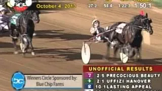 Precocious Beauty(1:50:1) Equals World Record 2 Year Old Fillies Red Mile-Race 10-Fri, Oct 4, 2013