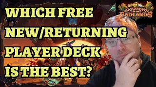 Which New or Returning Player Deck is the Best to Choose in Showdown in the Badlands? Hearthstone