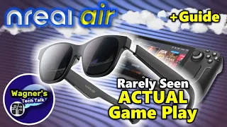 nreal / XReal Air AR Glasses - Steam Deck Accessory +ACTUAL GAME PLAY! 👓