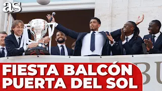 FIESTA COMPLETA MODRIC, RÜDIGER, VINICIUS, KROOS, BELLINGHAM... BALCÓN por la LIGA Real Madrid
