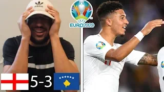 JADON SANCHO FIRST ENGLAND GOALS! | ENGLAND 5-3 KOSOVO REACTION (Euro 2020 Qualifying)