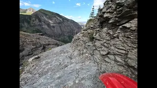 Black Bear Pass Steps to Telluride from XR400