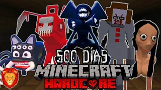 SOBREVIVÍ 500 días en un Apocalipsis de CREEPYPASTAS en Minecraft HARDCORE y esto es lo que sucedió