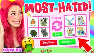 Trading the *MOST HATED* Pets in Adopt Me for 24 Hours! Roblox Adopt Me Trading