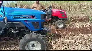 Massey vs Powertrac #4wd #minitractor #compitition #tractorlover #viral #technology #farming
