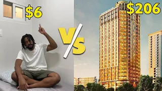 $6 vs $206 Hotel Room In Hanoi Vietnam 🇻🇳 (GOLD HOTEL)