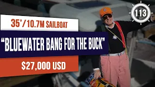 $27,000 - BLUEWATER BARGAIN!! Nicholson 35 Sailboat for sale - EP 113 #sailboattour