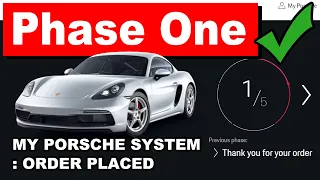 Ordering a New Porsche Model | My Porsche App Order Tracking Phase 1