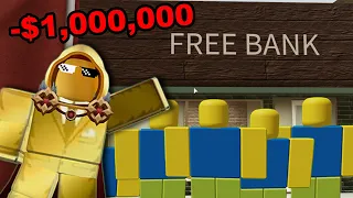 I Opened a FREE BANK! (Roblox Anomic)