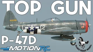 Black Horse P-47D Thunderbolt (89") Demo Flight at Top Gun 2023 | Motion RC