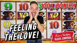 Buffalo LOVES ME AGAIN ➤ It Only Took 5 Spins! 🚢 BCSlots Cruise