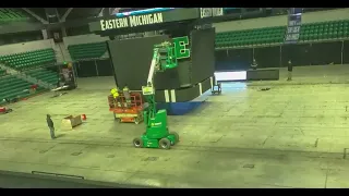 Timelapse of the George Gervin GameAbove Center Scoreboard