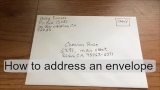 How to address fill out an envelope