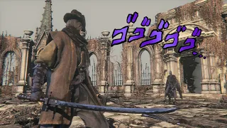 Bloody Cainhurst Crow VS Yamamura the Wanderer (Bloodborne Boss VS Boss Mod)