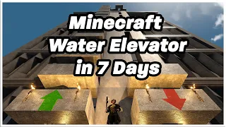 Build a WATER ELEVATOR and ESCAPE CHUTE plus more! (7 Days to Die: Alpha 21)