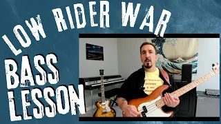 War - Low Rider Bass Cover - Bass Lesson - How to Play Low Rider