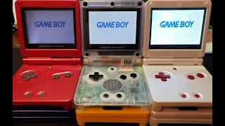 GBA SP Screen Comparison (AGS-001, AGS-101, and Funnyplaying IPS V2)